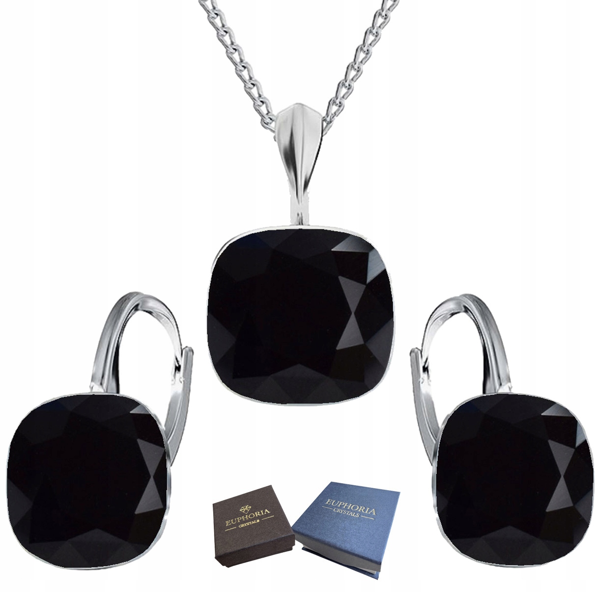 Stříbrná sada Dárek k výročí s krystaly, Stříbro 925