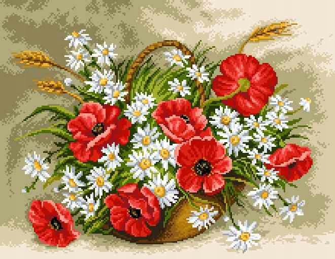 Vyšívací kaňka s potiskem 53cm x 39 Cm vz.9009