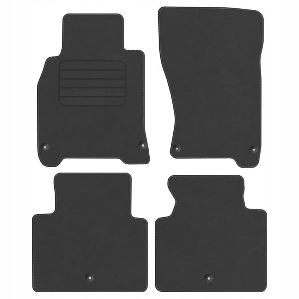 Коврики велюровые крепления в комплекте Декор