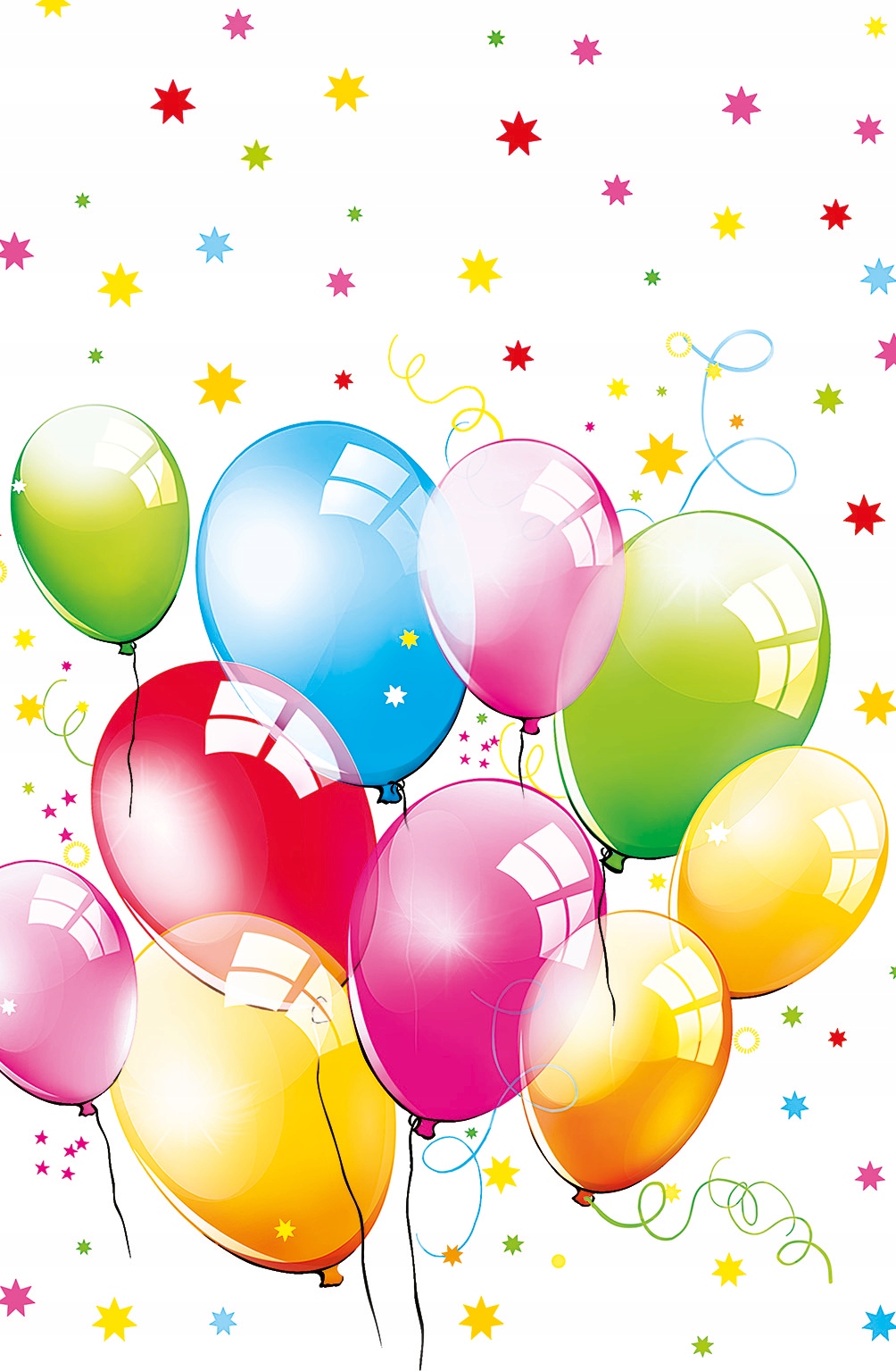 Obrus Papierowy Kolorowe BALONY Baloniki Urodziny Party 120x180cm EAN (GTIN) 5901878440712