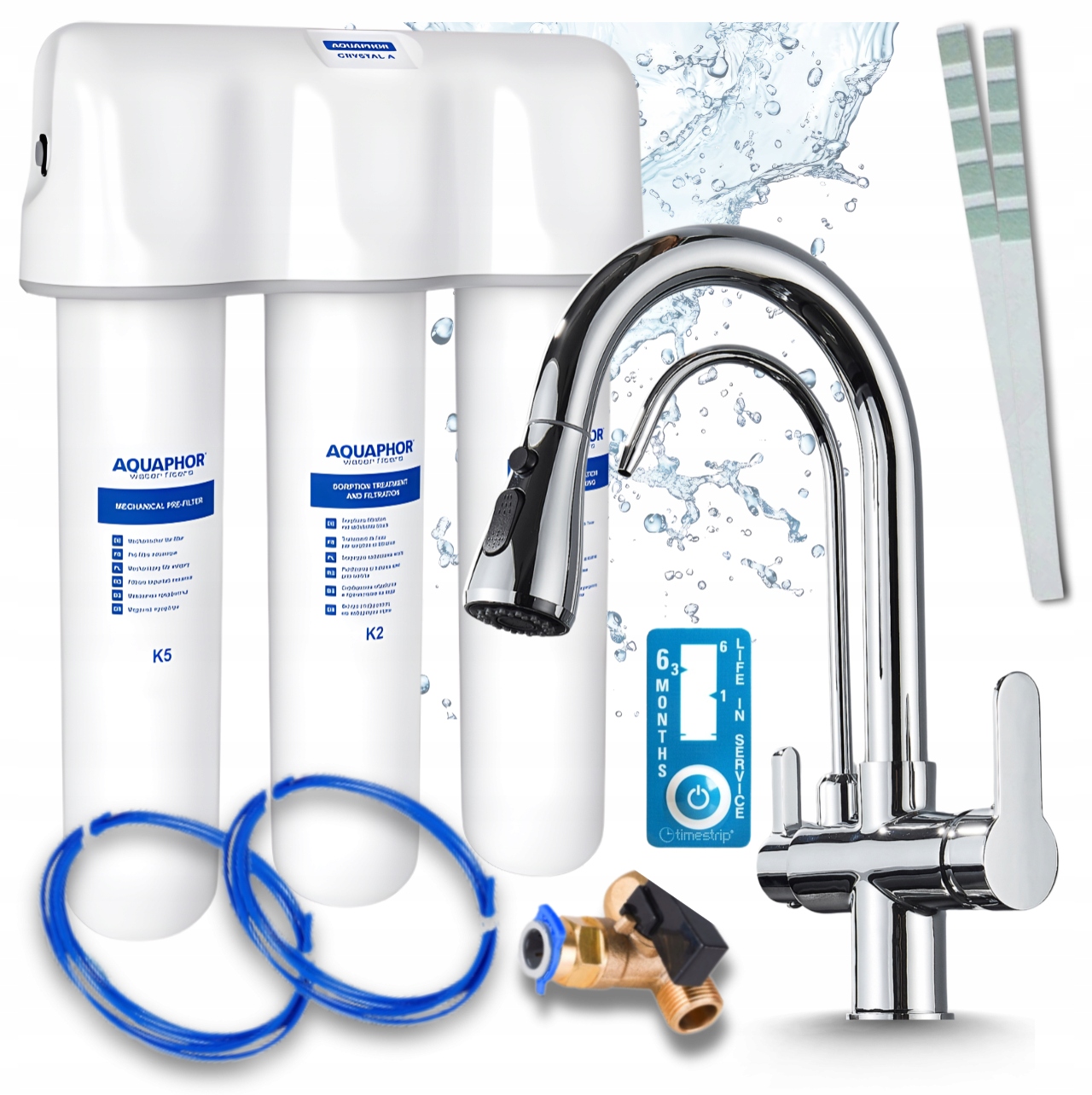 Domácí Systém Filtrování Vody Aqaphor Křišťál A Kohoutek Třícestný Chrom