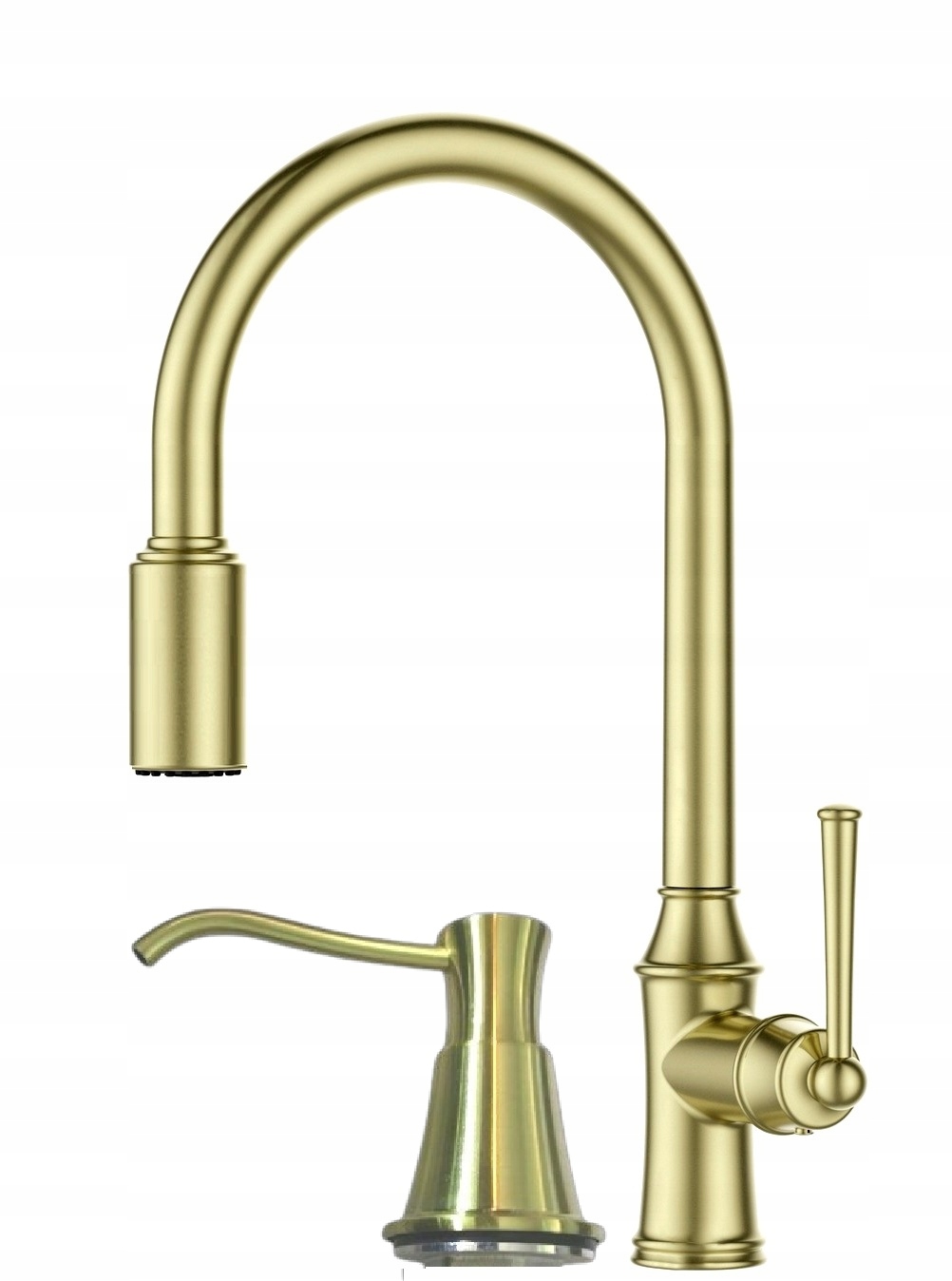 Kuchynská batéria zlatá Retro Dena Ww dávkovač