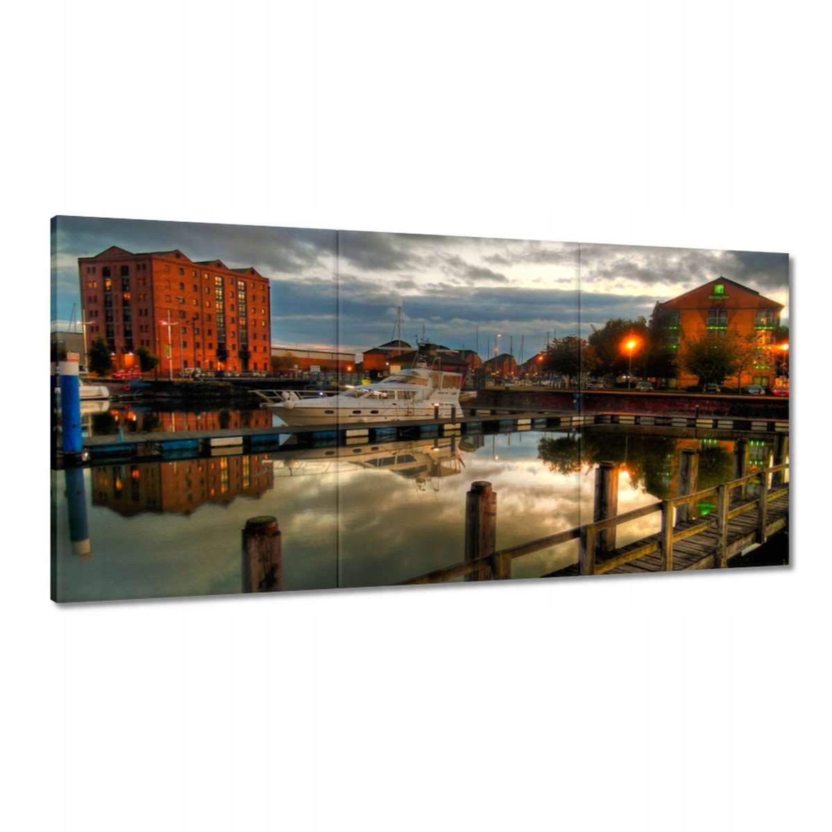 Obrazy 180x90 Loď v prístave