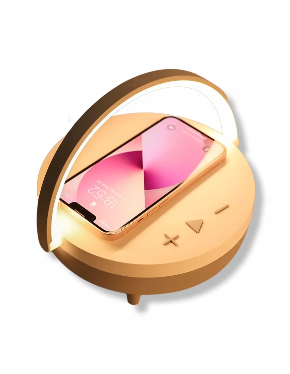 3w1 Lampka Nocna Bezprzewodowa Ładowarka Głośnik