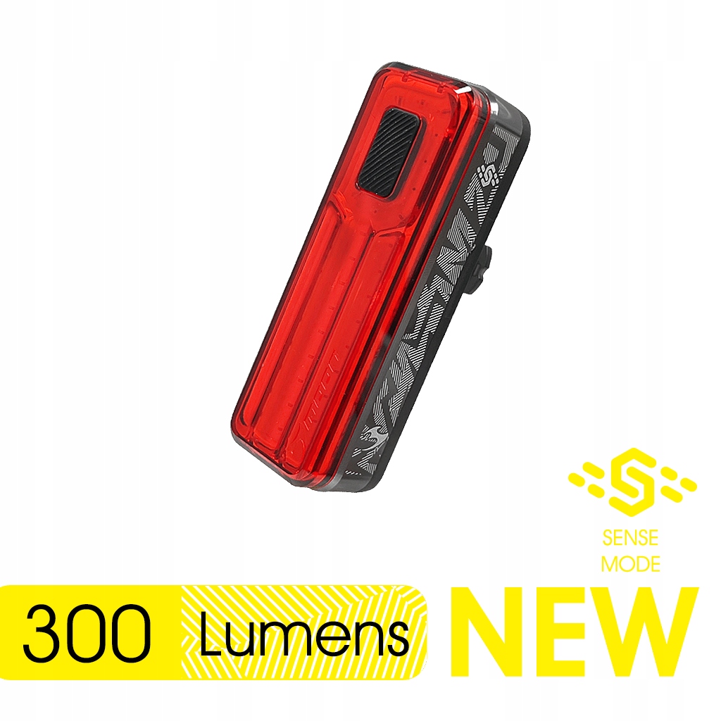 Lampka Rowerowa Moon Tył Helix Sense 300 LM Cob Usb