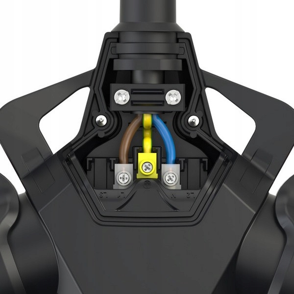 Trojitá gumová zásuvka 2P+Z Pce IP54 16 A