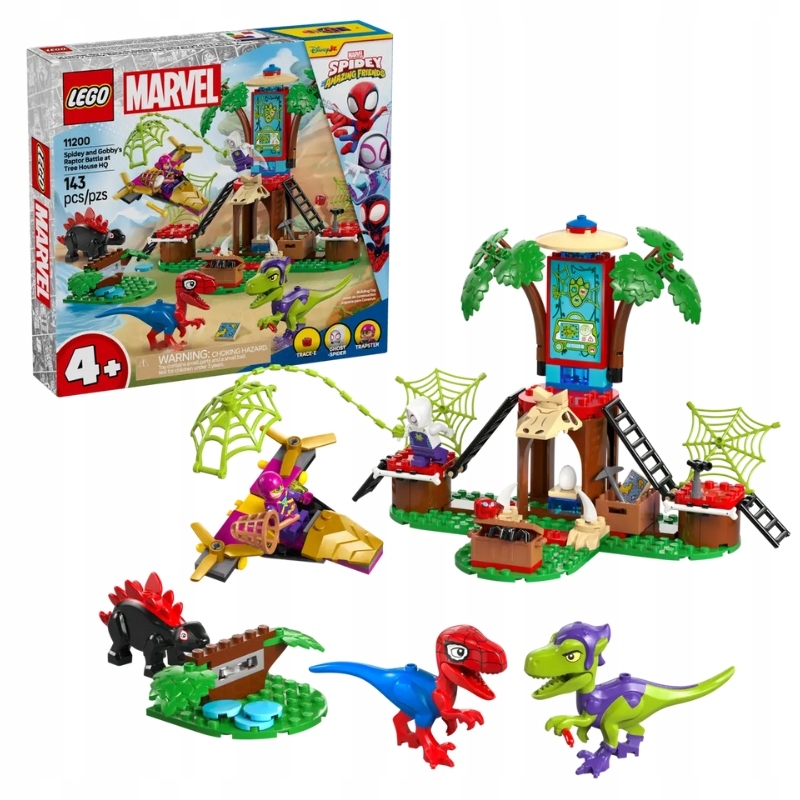 Lego Hrdinové Bitva Spideyho A Gobbyho U Domku Na Stromě 143 Dílků