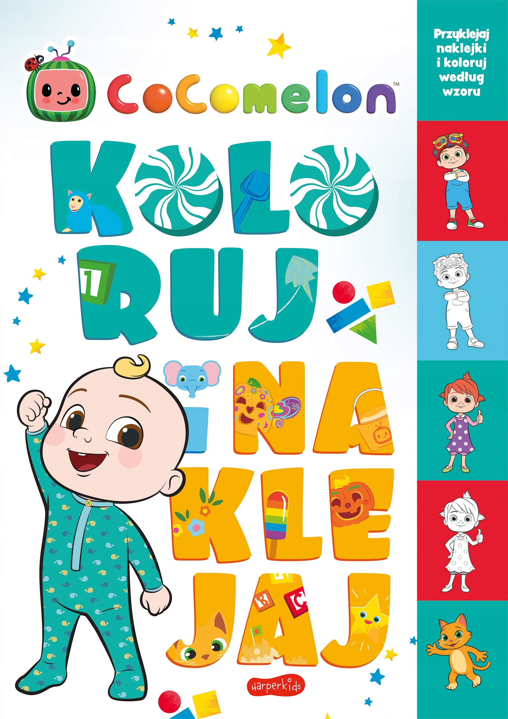 

Cocomelon: Koloruj i naklejaj