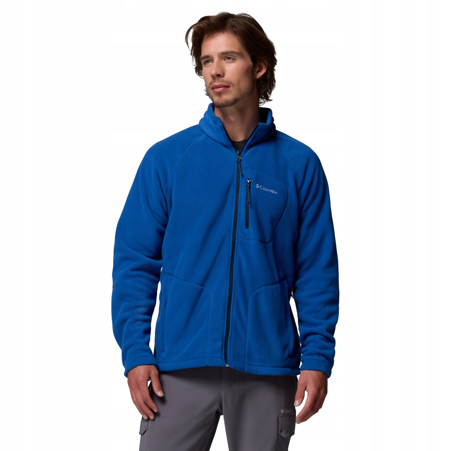 Columbia Fast Trek II Full Zip Fleece [M] Polar Pánský Polyester Modrý