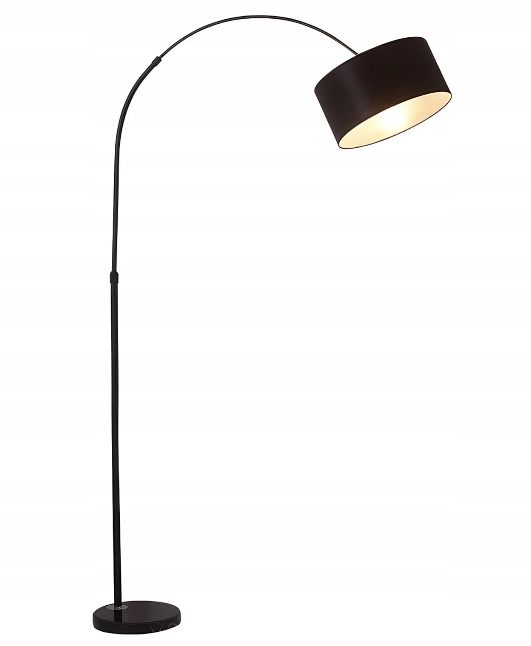 Led Podlahová Lampa E27 Čierna – Pružný Husí Krk Na Čítanie 175 CM