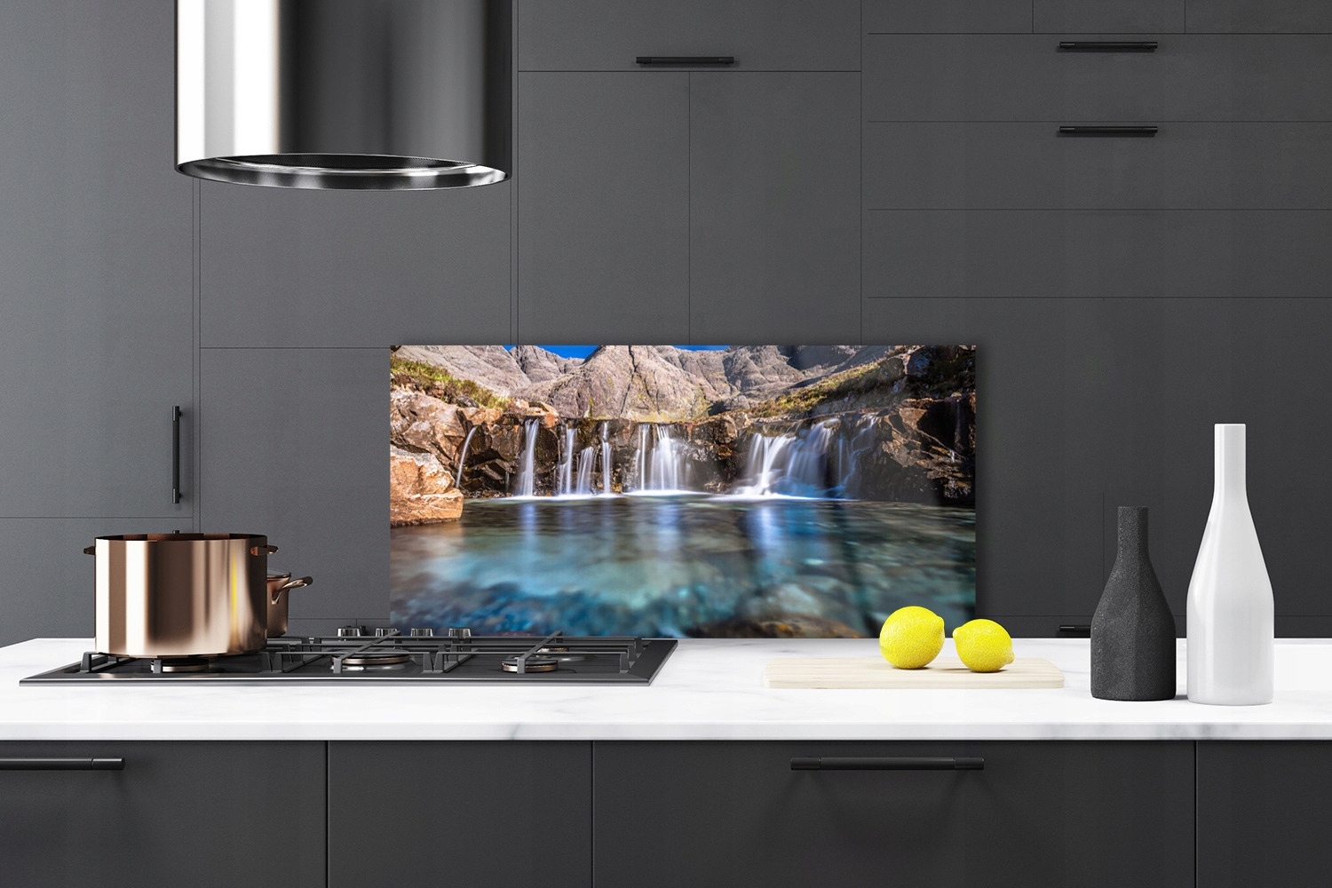 Panel szklany dekoracyjny Wodospad 100x50 Liczba m² w ofercie 0.5 m²