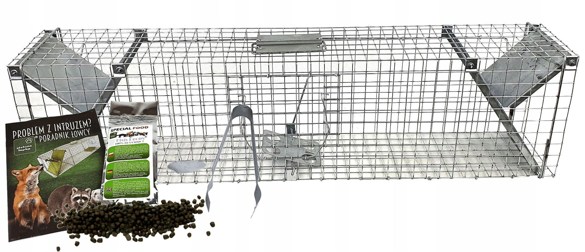Pułapka Na Kuny Lisy Żywołapka 102x20x27+GRATISY Polski Producent