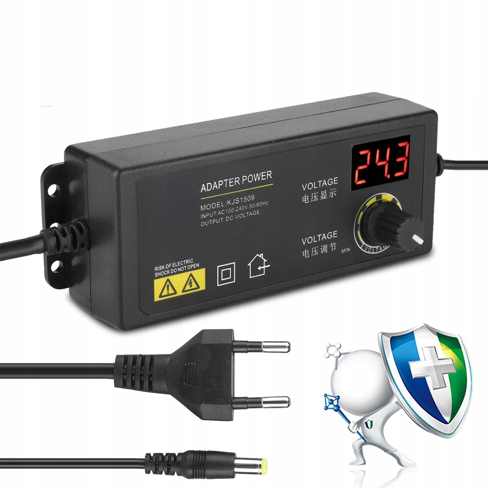 ZASILACZ UNIWERSALNY REGULOWANY 72W 9-24V 3A Marka Inna