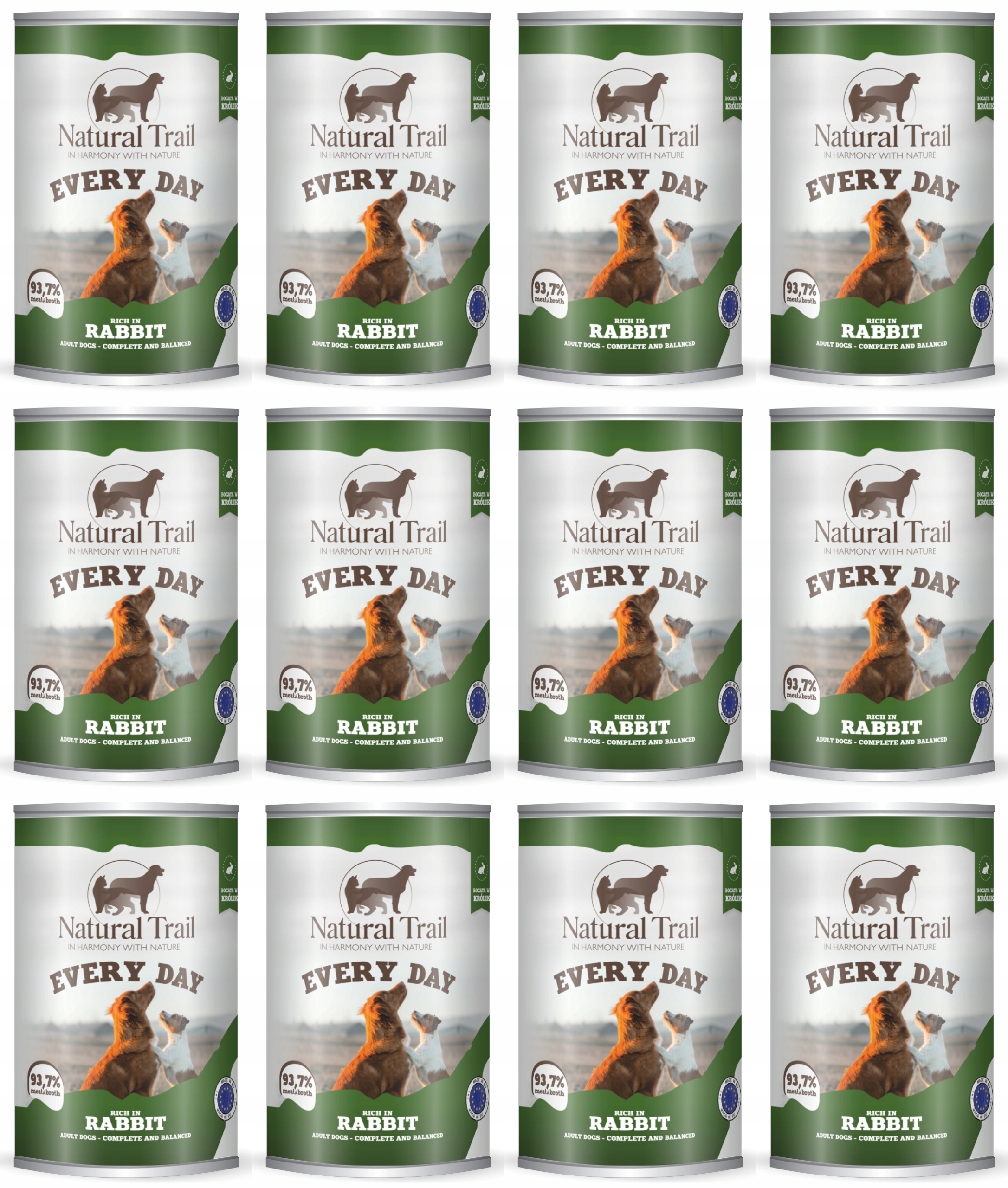 Levně Natural Trail Every Day Rabbit 12 x 400 g
