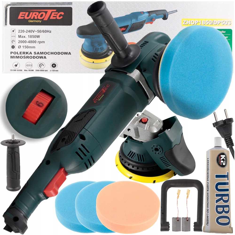 Automobilová 1850 W Excentrická S Oscilační Regulací Houbičky Podložka