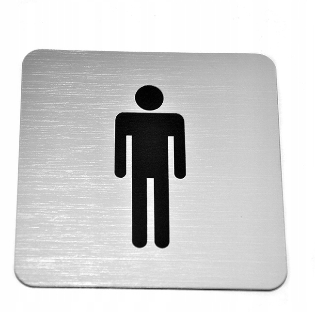 Piktogram, Tabliczka, znak, Toaleta MĘSKA