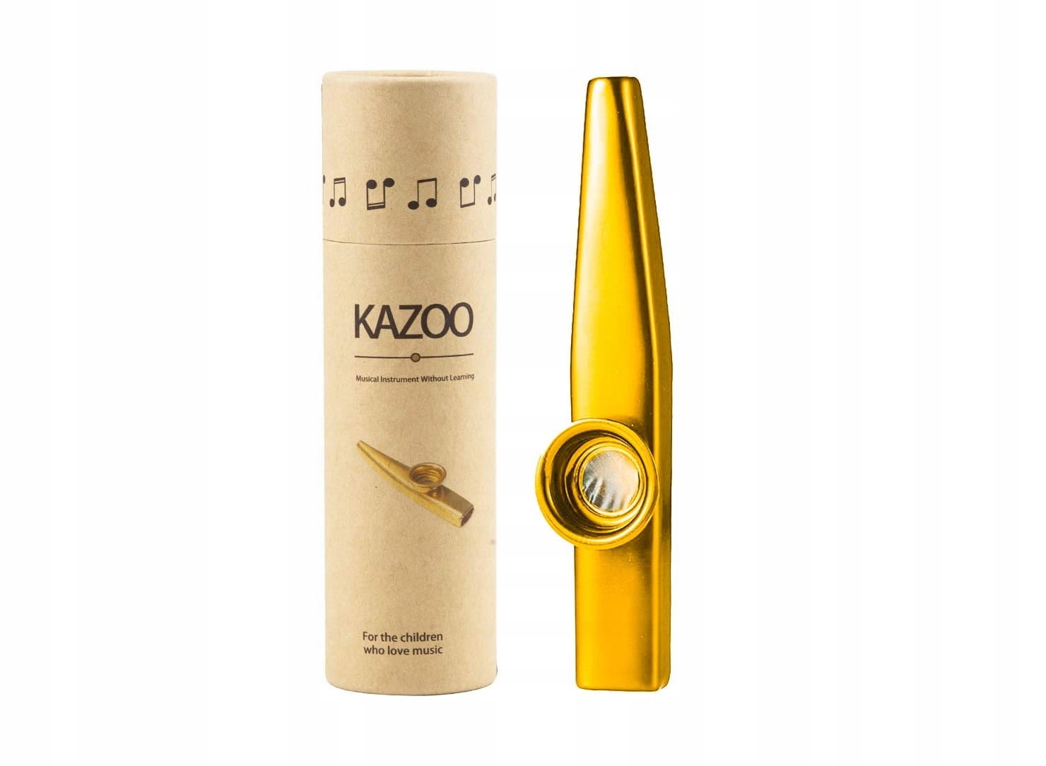 KAZOO METALOWE GOLD + ETUI