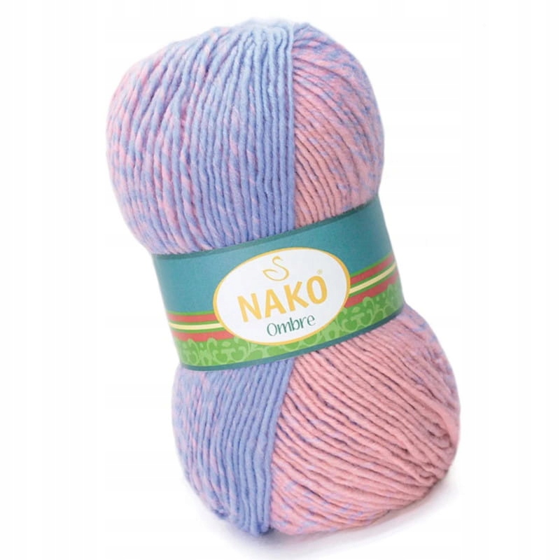 Nako Ombre 20383 Fiołkowo-Pudrowy
