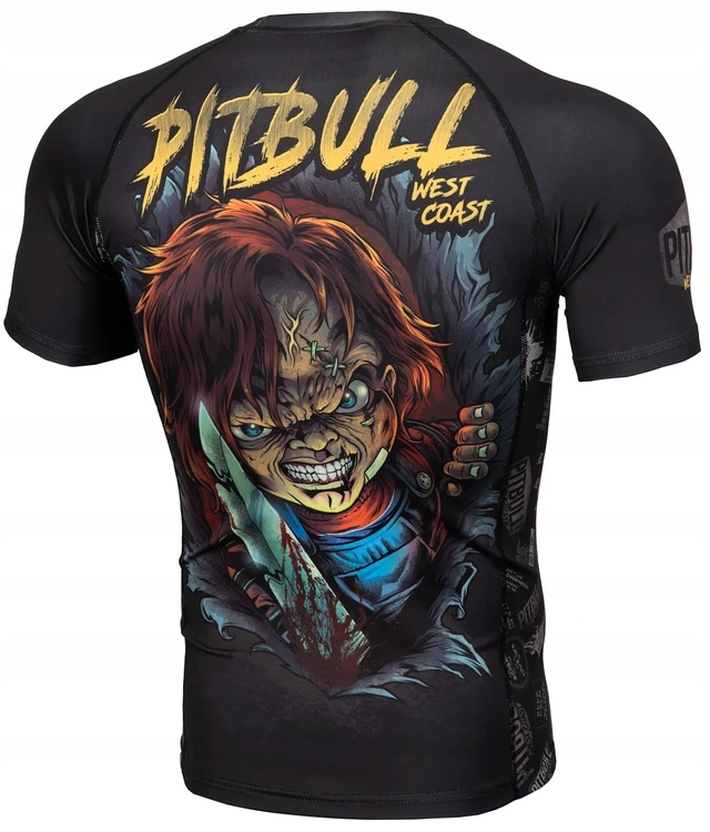 Pit Bull Rashguard Krátký rukáv Shortsleeve Scare M