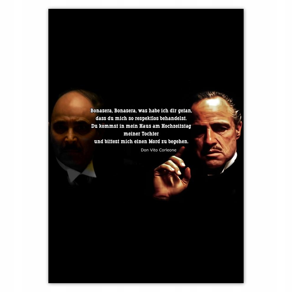 

Naklejki 50x70 Cytaty z Ojca Chrzestnego