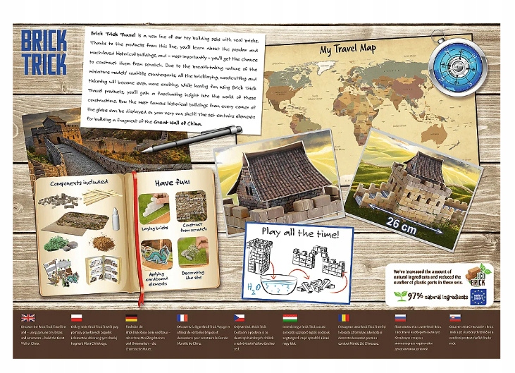 BUDUJ Z CEGŁY - GREAT WALL OF CHINA Marka Trefl