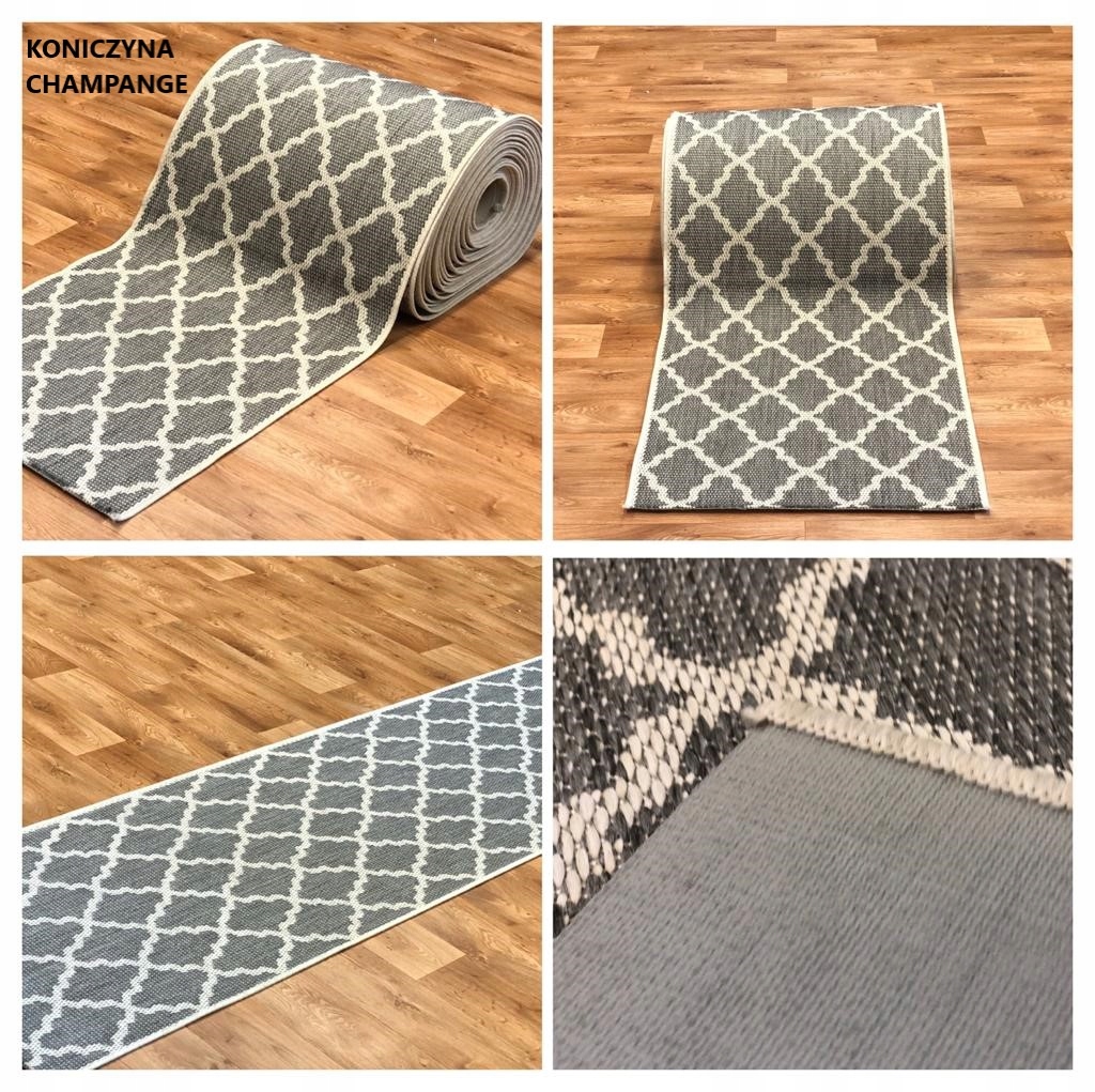CHODNIK SZNURKOWY PODGUMOWANY 67cm RÓŻNE WZORY Grubość 6 mm