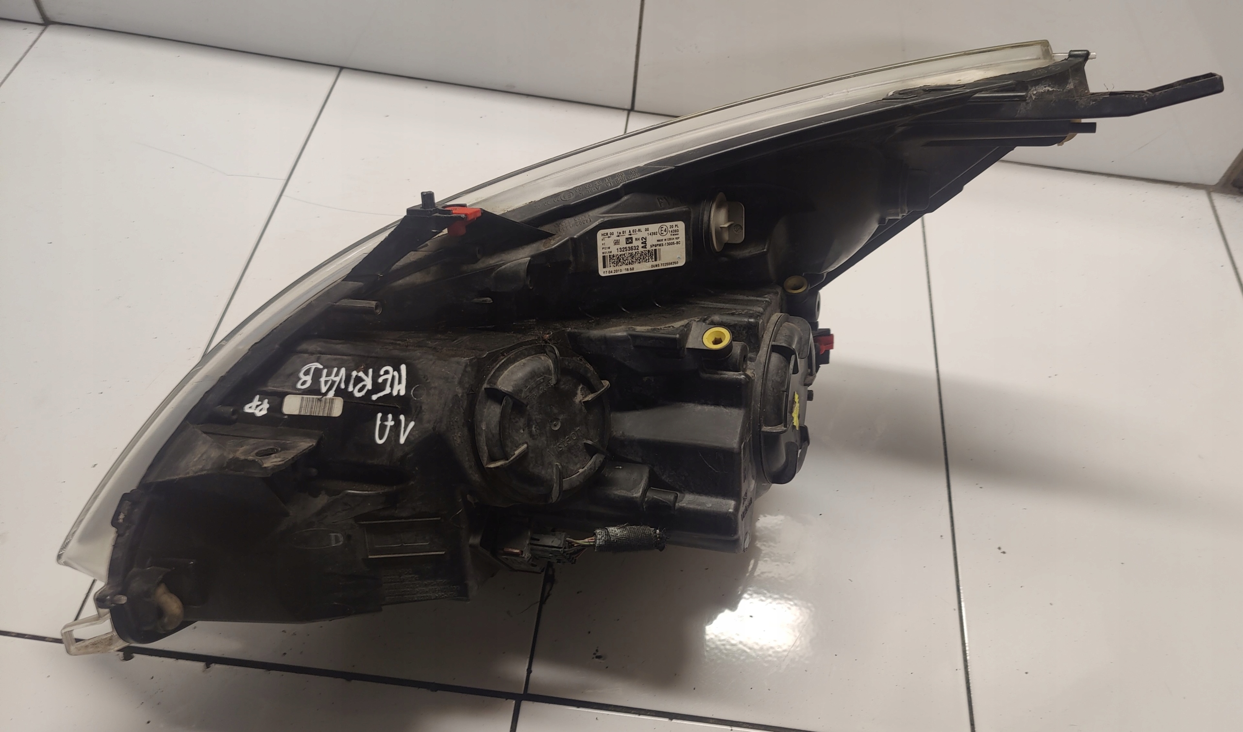 OPEL MERIVA B light right right front front 13253632 UK ANGLIA