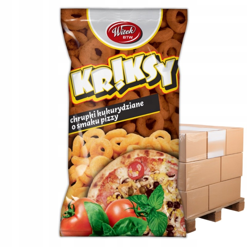 Chrupki Kukurydziane Kriksy 60g o Smaku Pizzy – Paleta 700 szt. Hurt