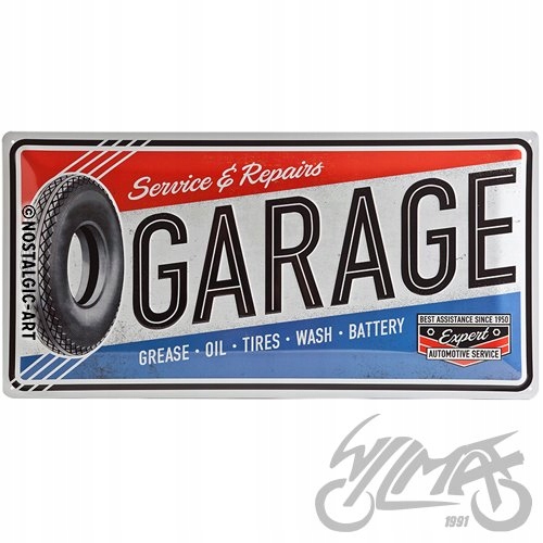 TABLICA PLAKAT 25x50 GARAGE 27004