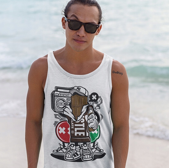 TANK TOP ANIMOWANE CHOCOLADE SQUAD Marka inna