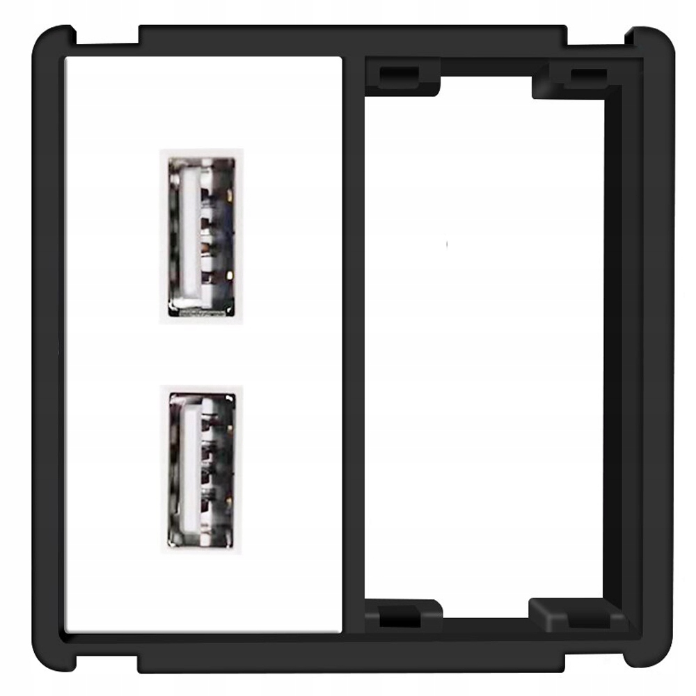 

Gniazdko ścienne moduł Usb 2x 2,4A system Rtx Sh