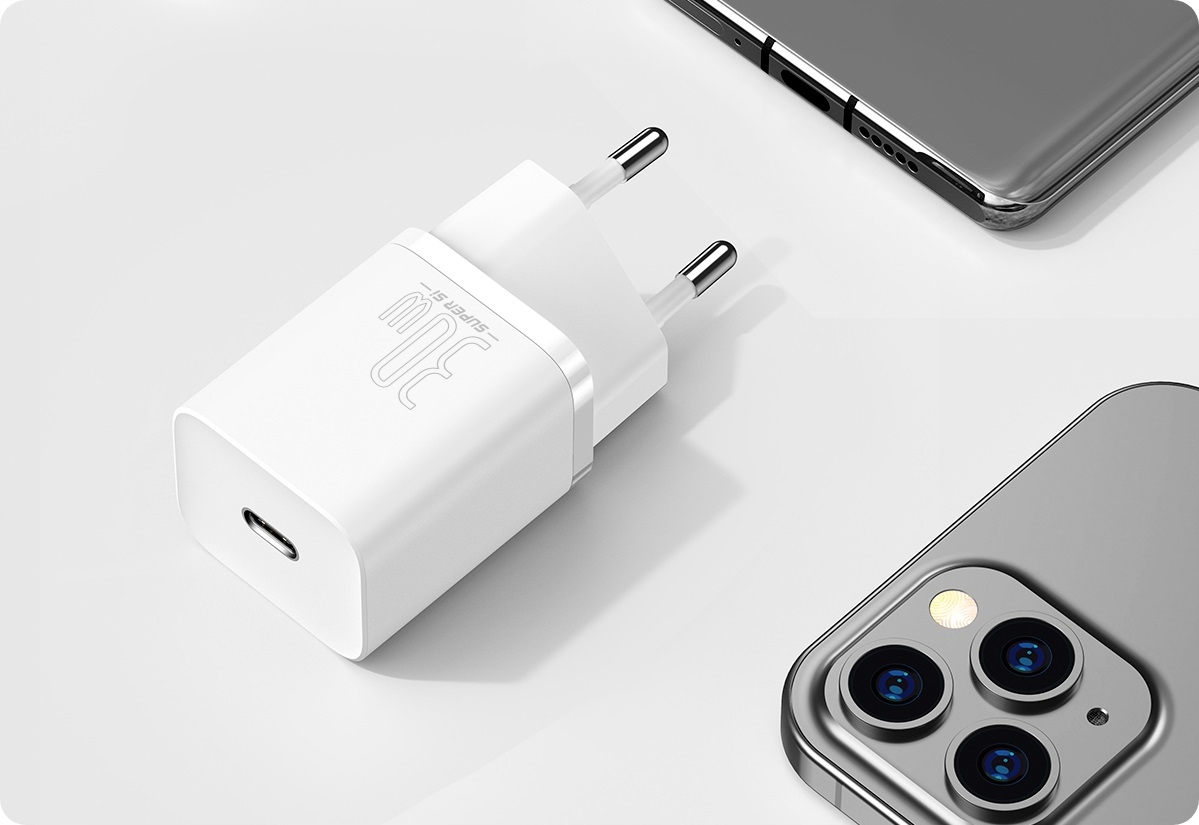 BASEUS SZYBKA ŁADOWARKA SIECIOWA DO TELEFONU ZASILACZ USB-C TYP-C 30W PD QC Napięcie wyjściowe 20 V