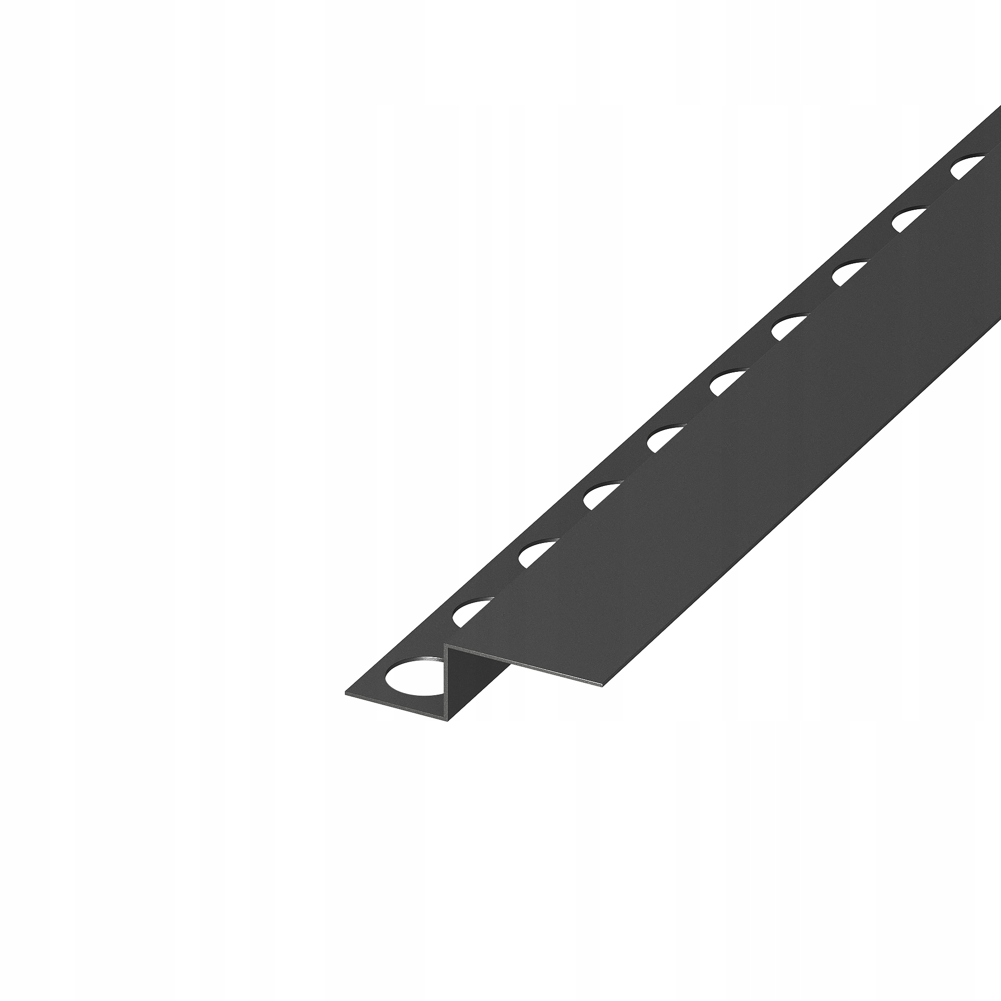 Čelní Sprchová Lišta Černá Matná 130 cm Pro Lineární Odtok