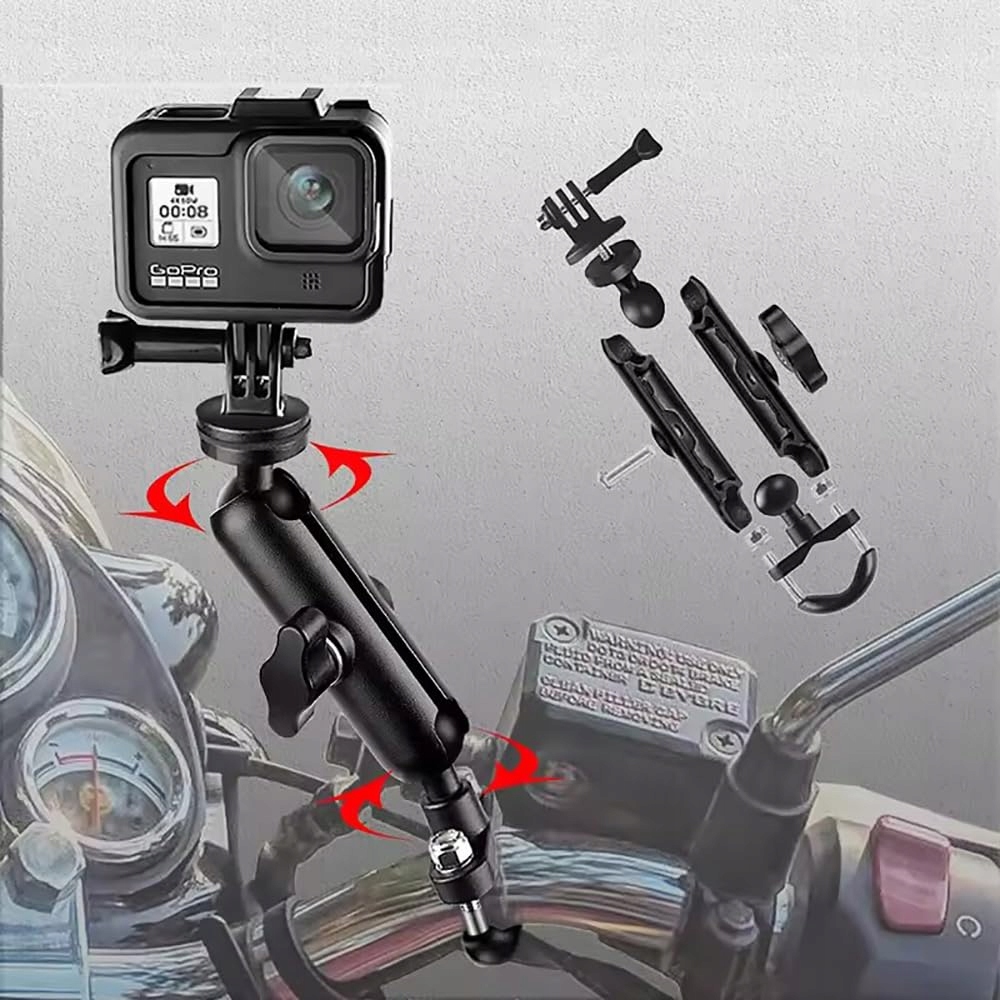 INSTA360 Uchwyt Do Kamery Akcji Magiczne Ramię 360 Stopni Aluminiowy Montaż — miniatura 3