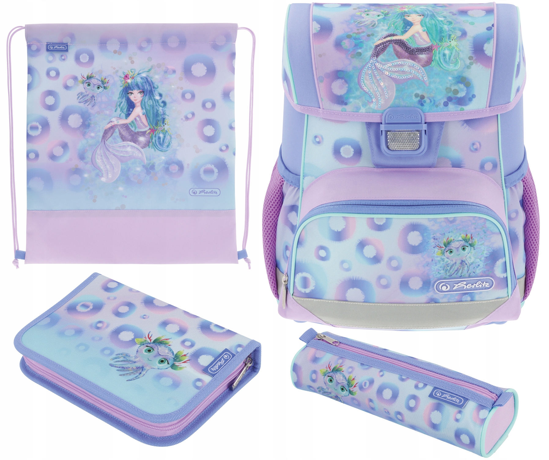 TORNISTER SZKOLNY HERLITZ LOOP PLUS MYSTIC MERMAID DLA DZIEWCZYNKI Kod producenta 50046201