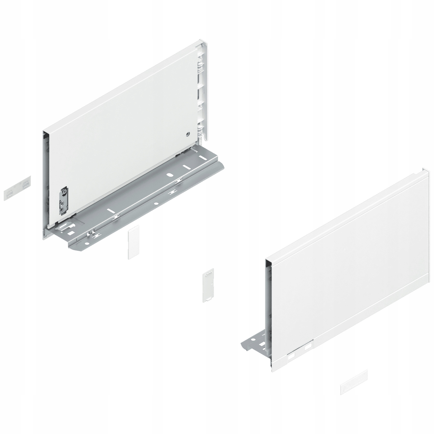 BLUM770C3002SLEGRABOX boční strany zásuvky o výšce C NL300 mm, hedvábně bílý mat