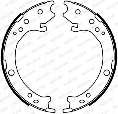 ZESTAW SZCZĘK HAMULCOWYCH, HAMULEC POSTOJOWY Stan opakowania oryginalne