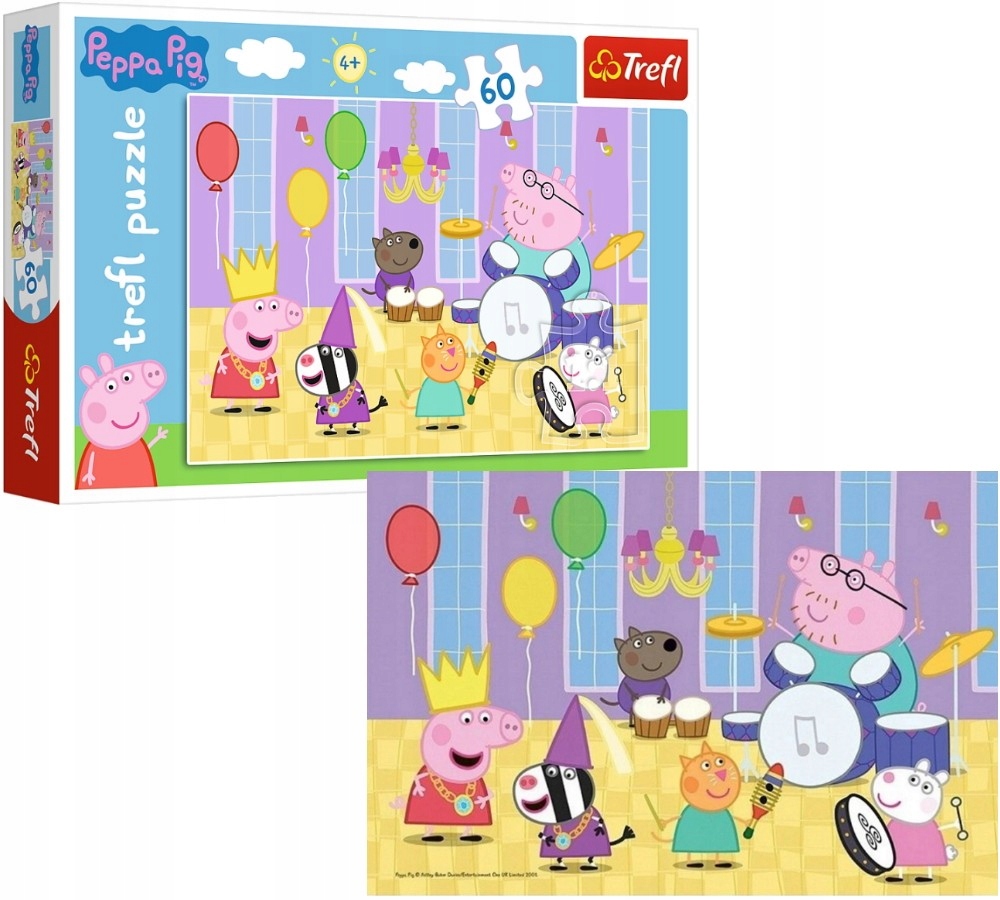 PUZZLE 60 EL ŚWINKA PEPPA NA BALU TREFL Marka Trefl