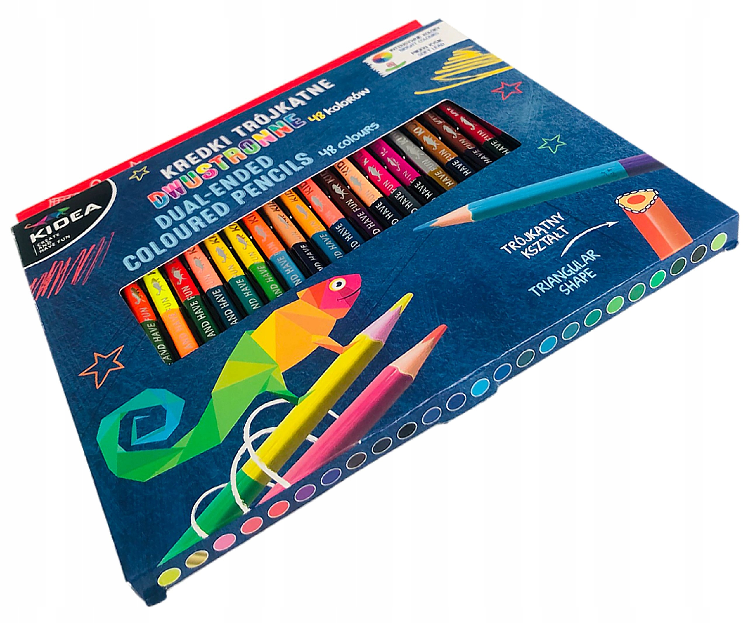 KREDKI DWUSTRONNE KIDEA 24/48 INTENSYWNYCH KOLORÓW Bohater brak