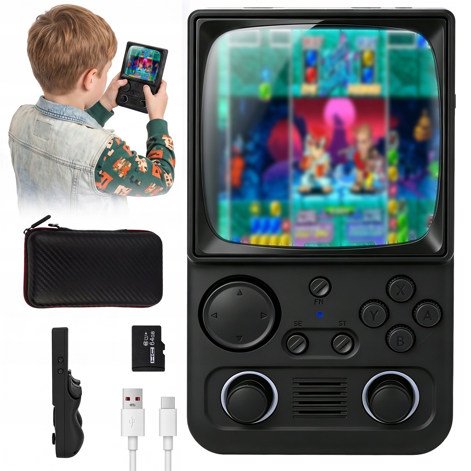 Przenośna Konsola Do Gier R36TMAX Handheld Ips 4