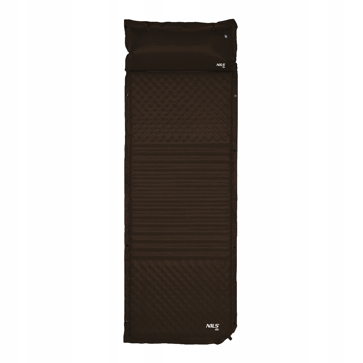 Samonafukovací podložka s polštářem 63 x 190 cm Nils Camp NC4001 Matrace Hnědá