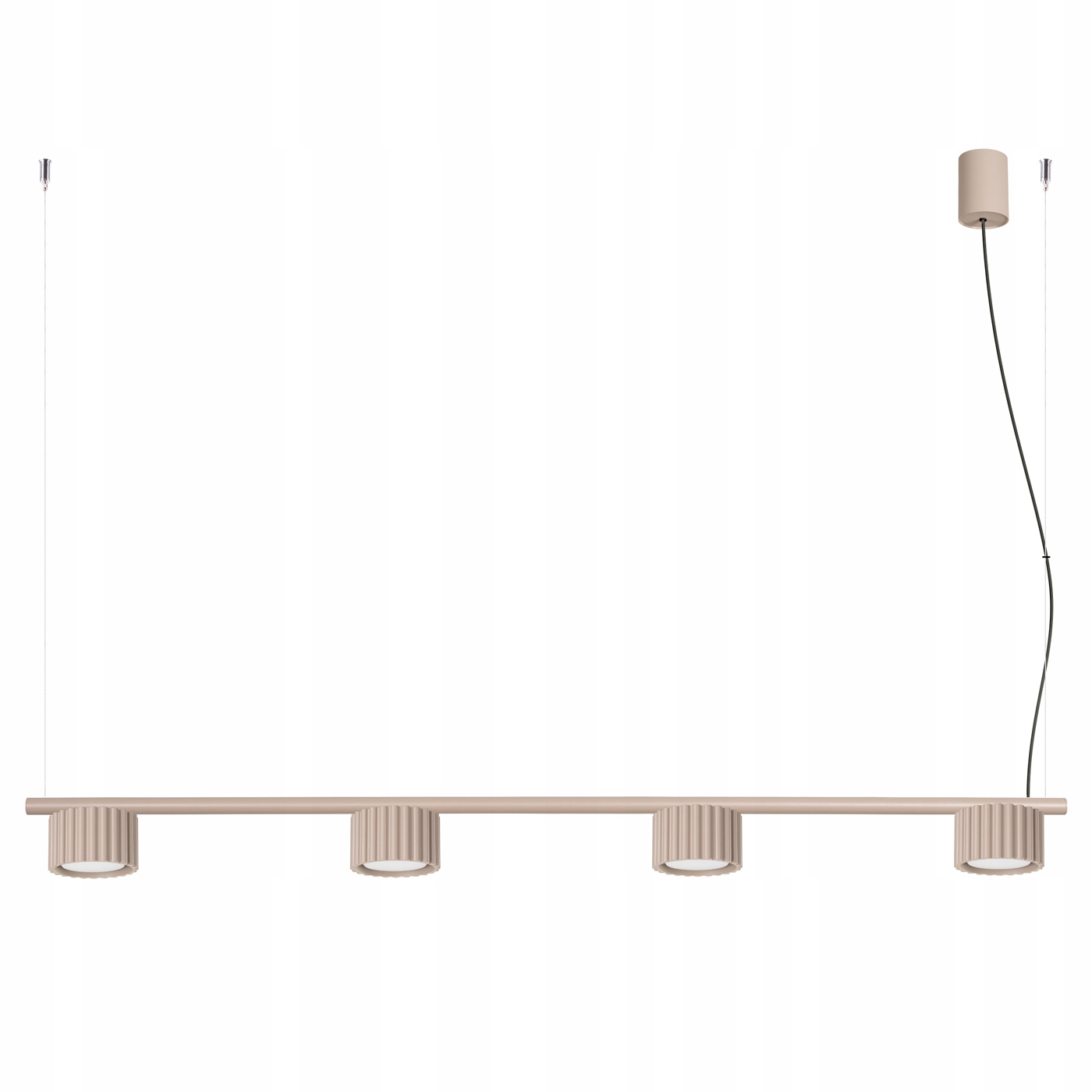 Żyrandol Aura 4 taupe Gx53 design nowoczesny do salonu i jadalni Sollux led