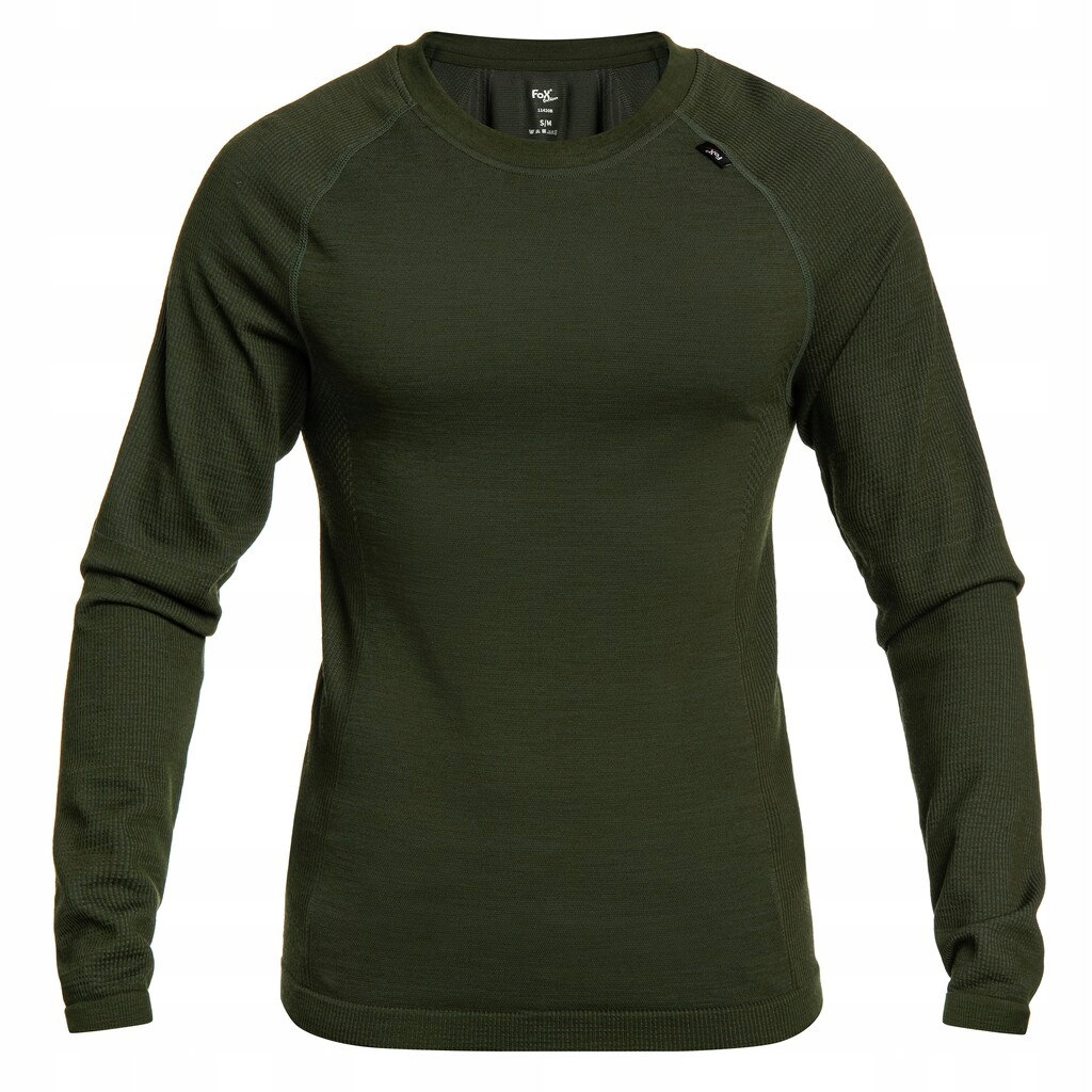Koszulka termoaktywna z długim rękawem Mfh Merino 50 Olive XXL/3XL