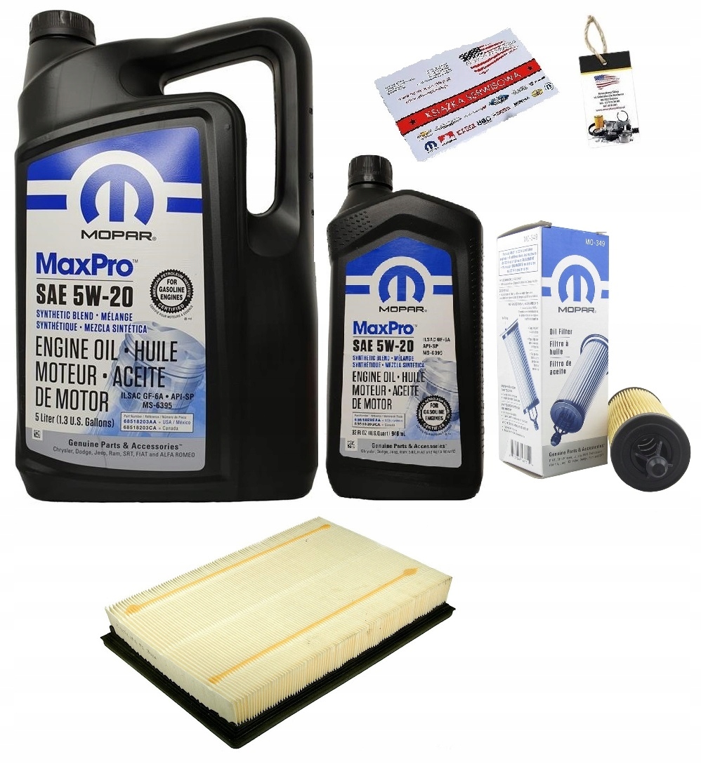 MOPAR 5W20 + FILTRY RAM 1500 3,6 14-18
