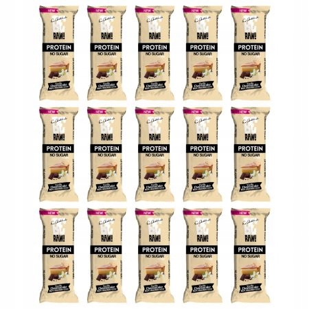 2 x BeRAW! Protein Baton proteinowy 28% Vanilla Cheesecake sernik 40g x15 s Marka BeRaw