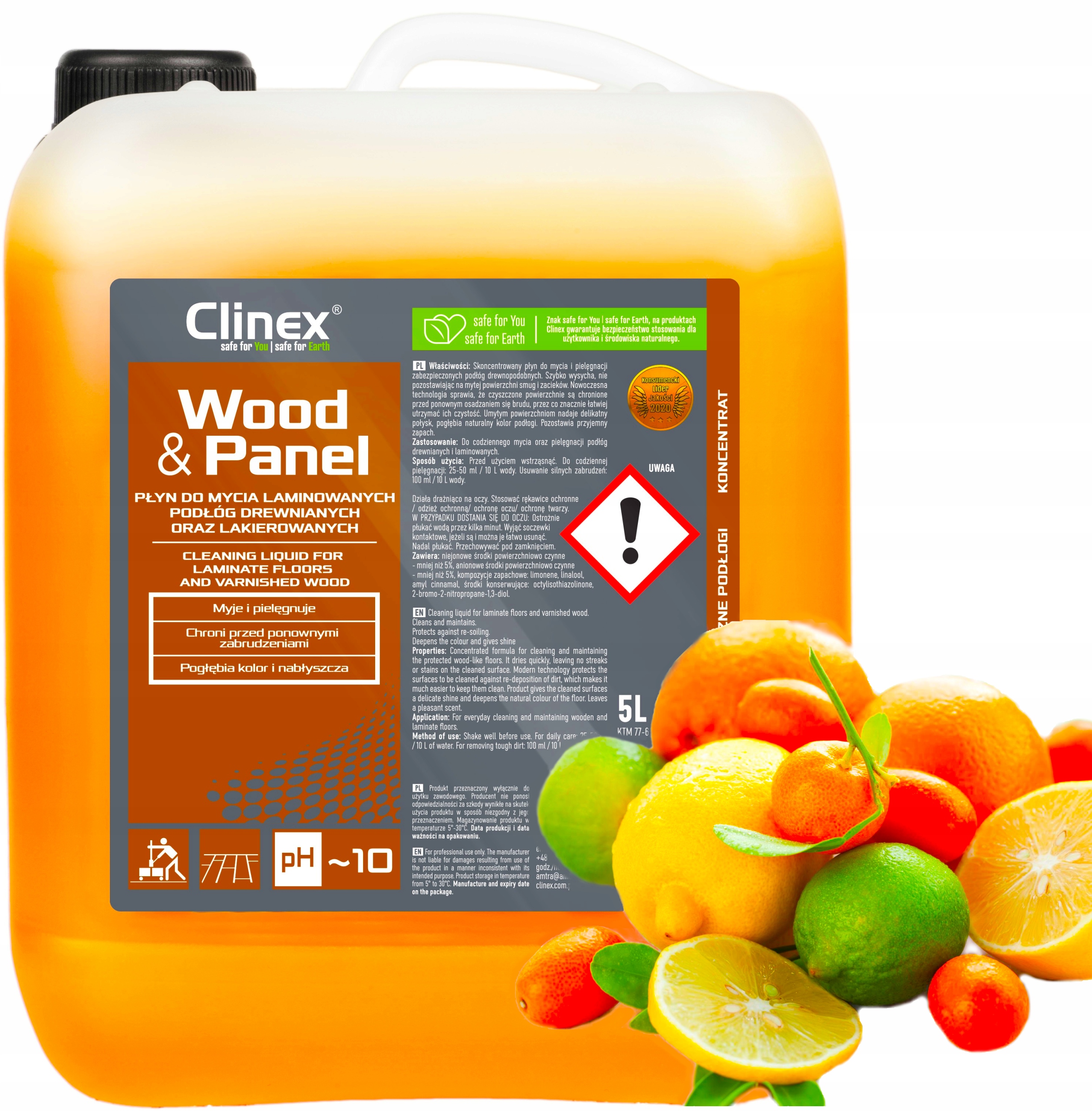 

Clinex Wood&panel Płyn do mycia paneli 5L