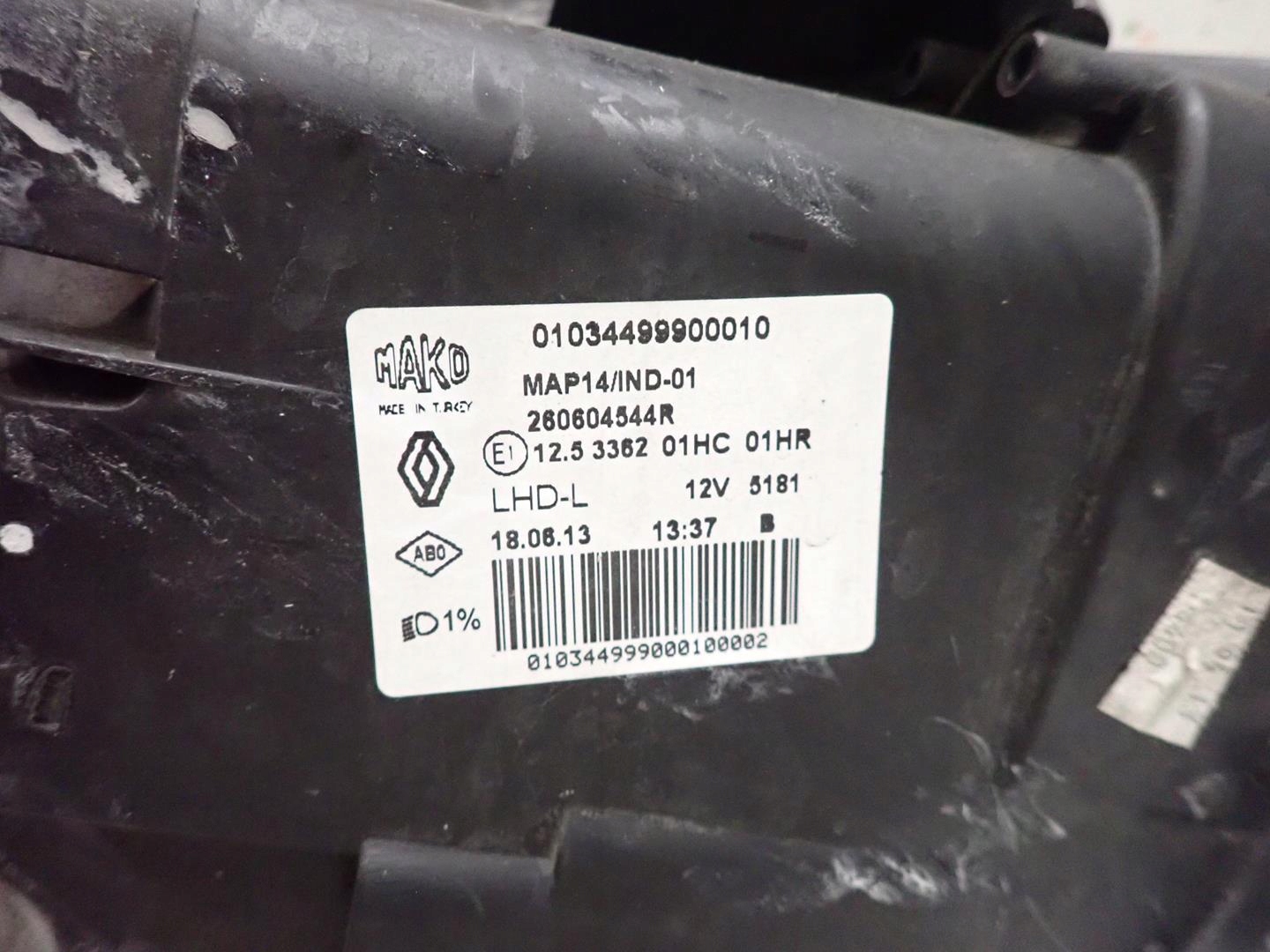 light front front left RENAULT CLIO IV 2012-2016 260604544