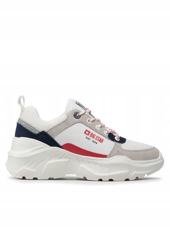 Dámské Sportovní Tenisky Big Star Na Platformě Bílé JJ274287 36