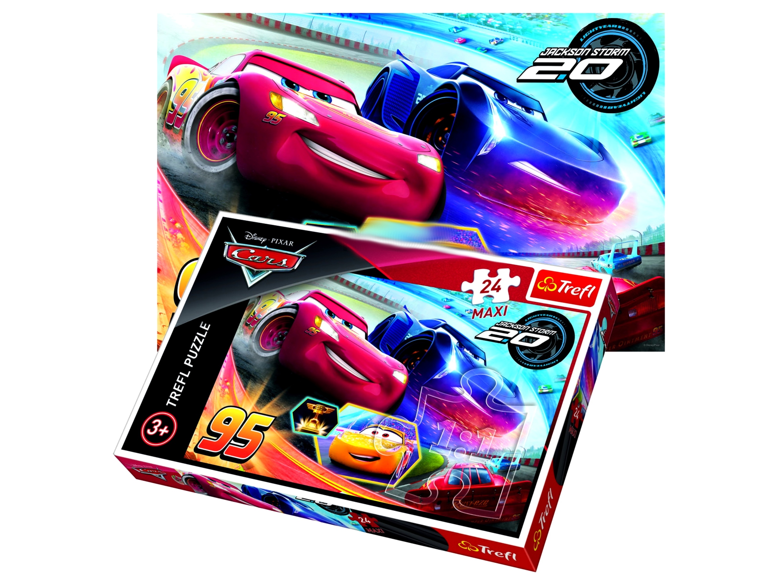

Puzzle 24el Maxi Auta Cars Zygzak Disney Trefl Pl