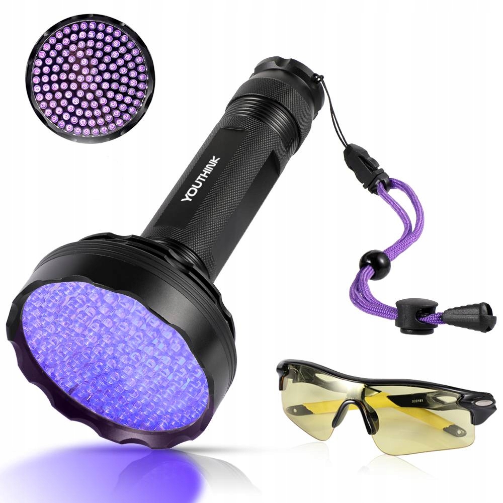 Mocna Latarka Uv Do Bursztynów 128LED 395nm